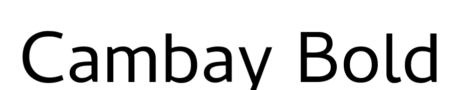 Cambay Bold cкачати шрифт безкоштовно